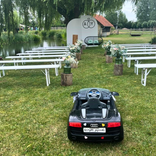 Backdrop voor ceremonie